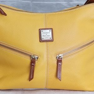 DOONEY & BOURKE MUSTARD SHOULDER PURSE